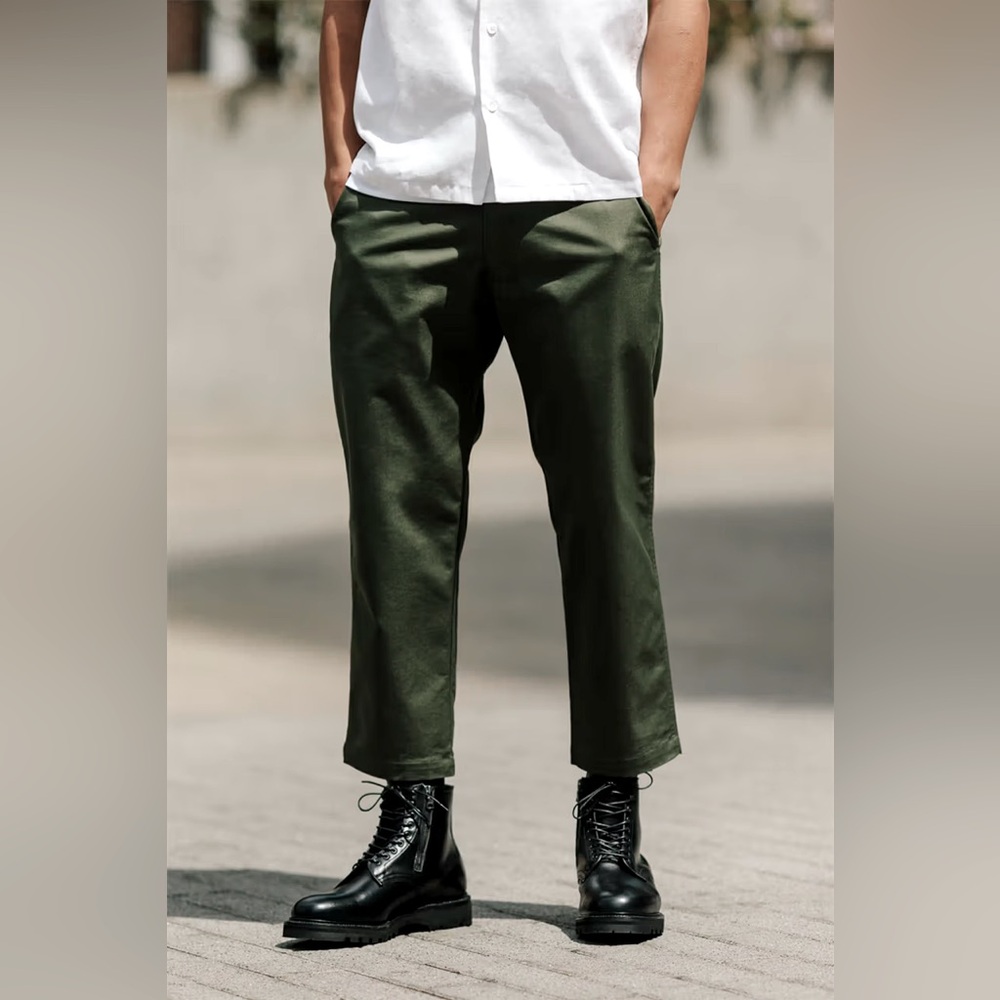 NWOT - HAVEN - Zip Fly Twill Pants - Dark Green - 02/M